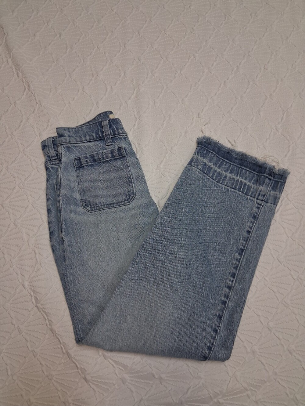Madewell Light Blue Straight-Leg High-Rise Jeans - Picture 5 of 16